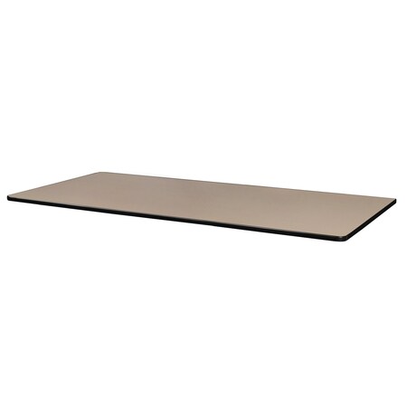 Regency 60 x 24 in Rectangle Double Sided Slim Table Top- Beige or Grey TTRC602418BEGY